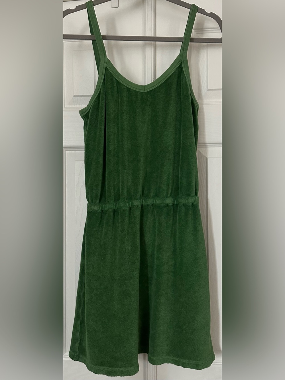 Suzie Kondi The Dita Beach Terry Tank Mini Dress Green size small